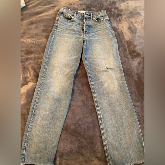 Denim Forum Arlo High Raise - Straight Size 26✨🤍💙 - Picture 1 of 4